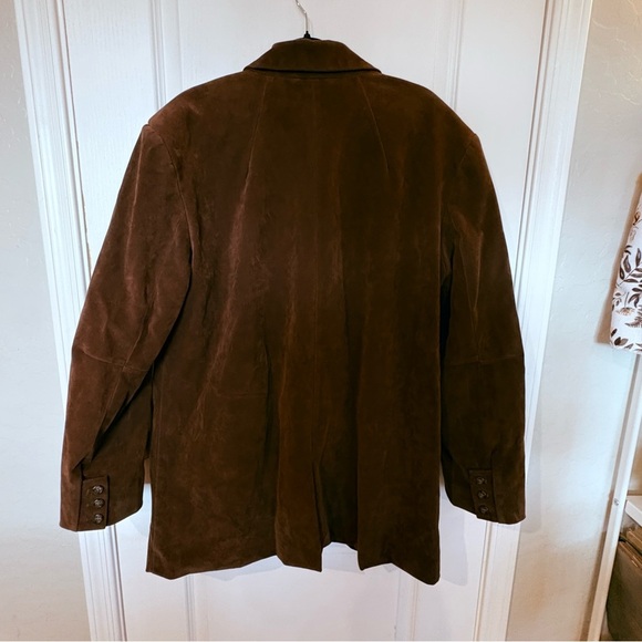 NWT We The Free Paper Cut Faux Blazer In Brown Bear Chocolate Brown - Picture 9 of 12